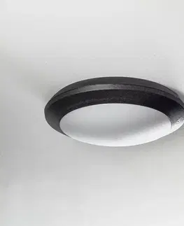 Vonkajšie nástenné svietidlá Fumagalli Vonkajšie nástenné LED Umberta čierne, CCT