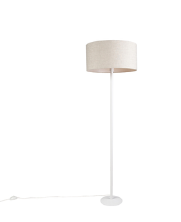 Stojace lampy Moderná stojaca lampa biela s odtieňom papriky 50 cm - Simplo
