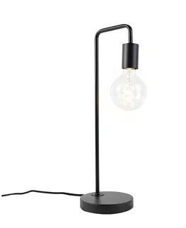 Stolove lampy Moderná čierna stolná lampa - Facil