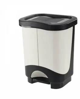 Odpadkové koše Kinekus Kôš na separovaný odpad, 10.5+10.5l, "IDEA" TONTARELLI, plastový