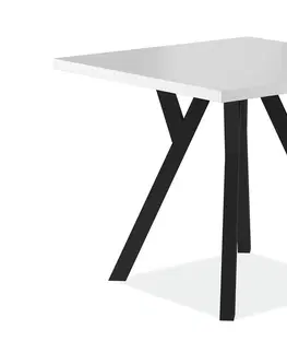 Jedálenské stoly KARLOS jedálenský stôl, biela matná / čierna
