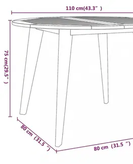 Stoly Záhradný stôl Dekorhome Ø 110x75 cm