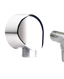 Sprchy a sprchové panely MEREO - Sprchová sada s termostatickou tlačidlovou podomietkovou batériou - 2 - cestná - oválny kryt CB60106TB2