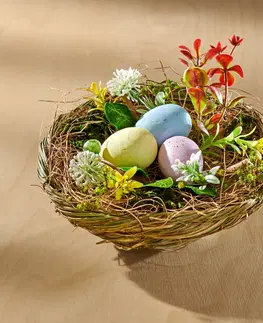 Drobné dekorácie a doplnky Hniezdo s vajcami
