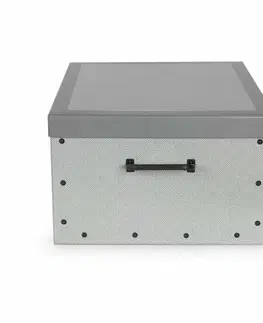 Úložné boxy Compactor Skladacia úložná krabica Boston, 50 x 40 x 25 cm, sivá
