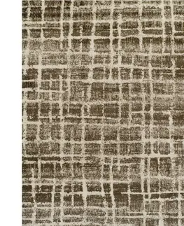 Koberce a koberčeky KONDELA Stellan koberec 57x90 cm béžová / hnedá