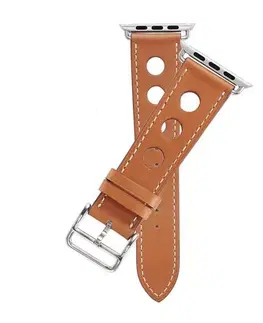 Príslušenstvo k wearables Kožený dierovaný remienok COTEetCI pre Apple Watch 38/40/41mm, hnedý