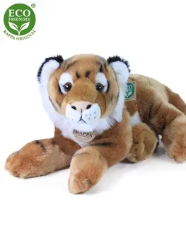 Plyšové hračky RAPPA - Plyšový tiger ležiaci 36 cm ECO-FRIENDLY