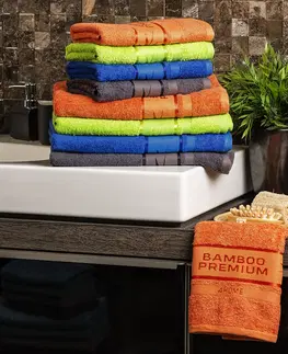 Uteráky 4Home Sada Bamboo Premium osuška a uterák oranžová, 70 x 140 cm, 50 x 100 cm