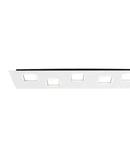 Stropné svietidlá Fabbian Fabbian Quarter biele stropné LED svetlo 5-pl.