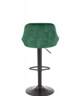Barové stoličky Barová stolička H101 Halmar Tmavo zelená
