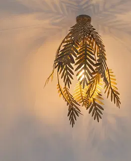 Stropne svietidla Vintage stropné svietidlo veľké zlato - Botanica
