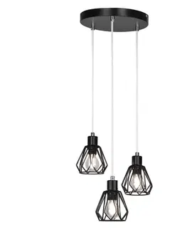 Lampy Visiaca lampa, čierna/kov, OKIRA TYP 1