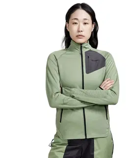 Dámske mikiny Mikina CRAFT ADV Tech Fleece Thermal W svetlo zelená - XL