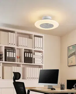 Stropné ventilátory so svetlom Starluna Starluna Arnick stropný LED ventilátor, biela