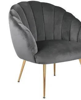 Plastové stoličky Kreslo grey