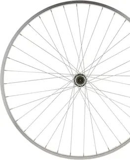 bicykle Zadné trekingové koleso 28" jednostenný ráfik, voľnobežka, V-Brake, strieborné