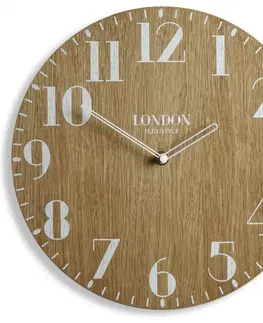Hodiny Drevené nástenné hodiny London Retro Flex z222w_d-2-x, 30 cm