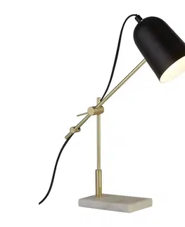 Lampy Searchlight Searchlight EU60880BK - Stolná lampa ODYSSEY 1xE14/7W/230V čierna 