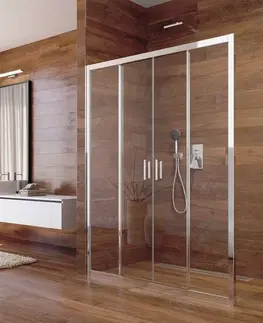 Sprchovacie kúty MEREO - Sprchový kút, Lima, obdĺžnik, 150 x 90 cm, chróm ALU, sklo Číre CK89423K