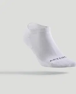 bedminton Tenisové ponožky RS 100 nízke 3 páry biele