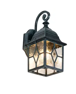 Vonkajsie nastenne svietidla Romantický vonkajší nástenný lampáš tmavozelený - Londýn
