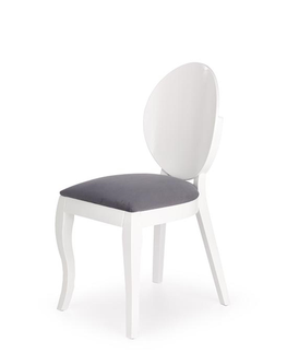 Jedálenské stoličky HALMAR Verdi jedálenská stolička biela / sivá