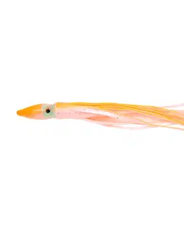 rybolov Umelá nástraha chobotnička 11 cm oranžová 5 ks na morský rybolov