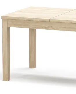 Jedálenské stoly NABBI Bofin 120/160 rozkladací jedálenský stôl dub sonoma
