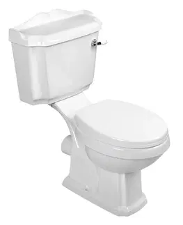 Kúpeľňa AQUALINE - ANTIK WC retro kombi + sedadlo, biela AK107-01