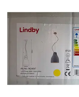 Svietidlá Lindby Lindby - Luster na lanku MORTON 1xE27/60W/230V 