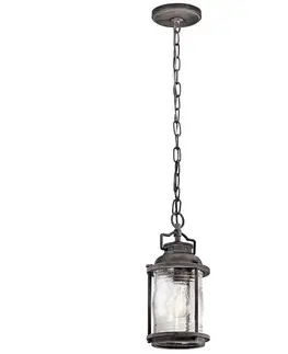 Vonkajšie závesné svietidlá KICHLER Ashland Bay nostalgicky navrhnutá závesná lampa