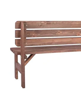 Záhradné lavice Masívná lavica z borovice drevo moderené 30 mm (rôzne dĺžky) 150 cm