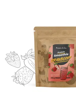 Proteíny Protein & Co. Proteín Smoothie 210 g Zvoľ príchuť: Strawberry