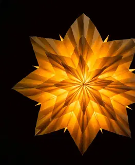 Vianočné svetelné hviezdy STERNTALER Sterntaler 2024 3D papierová hviezda Ø 60 cm sivá