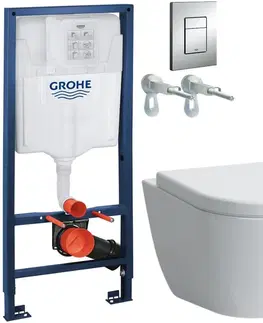 Záchody Rapid SL pre závesné WC 38528SET s chrómovou doskou + WC LAUFEN PRO + SEDADLO 38772001 LP3