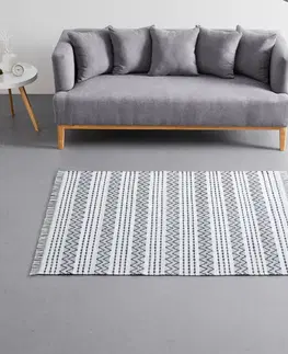 Hladko tkané koberce Ručne tkaný koberec Geri, Š/d: 120/170cm