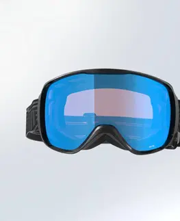 okuliare Lyžiarske a snowboardové okuliare G500 S1 pre deti aj dospelých do zlého počasia čierne