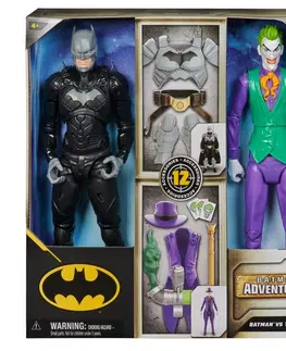 Hračky - akčné figúrky SPIN MASTER - Batman a Joker so špeciálnym vybavením 30 cm
