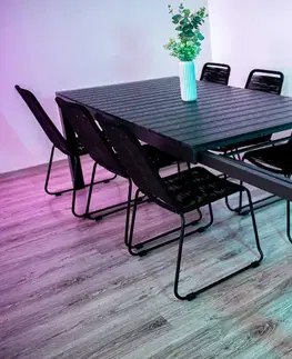 Záhradné stoly Elvisia Rozkladací hliníkový záhradný stôl VIVERE | antracit