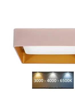 Svietidlá Brilagi Brilagi - LED Stmievateľné svietidlo VELVET SQUARE LED/24W/230V + DO ružová 
