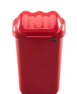 Odpadkové koše Kinekus Kôš na odpad preklápací 30 l, plastový, FALA, červený