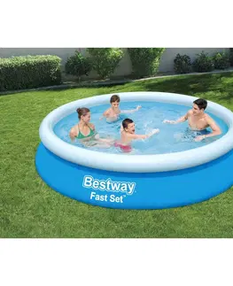 Bazény Bestway Nadzemný bazén Fast Set, pr. 366 cm, v. 76 cm