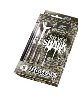 Šípky Šípky Harrows Silver Shark Soft 3ks Style B 18g R