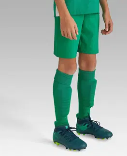nohavice Detské futbalové šortky Viralto Club zelené