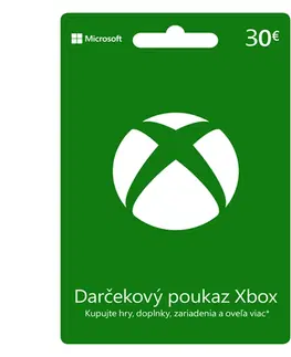 Hry na PC Xbox Store 30€ - elektronická peňaženka