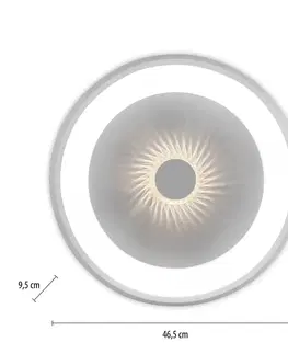 Stropné svietidlá JUST LIGHT. Vertigo LED stropné svietidlo, CCT, Ø 46,5 cm, biela