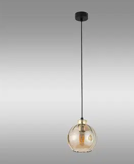 Moderné lampy do obývačky Luster Devi amber 180 4645 LW1