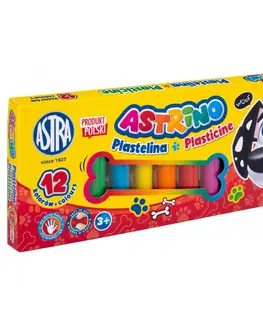 Hračky ASTRA - ASTRINO Školská plastelína 12 farieb, 303221003