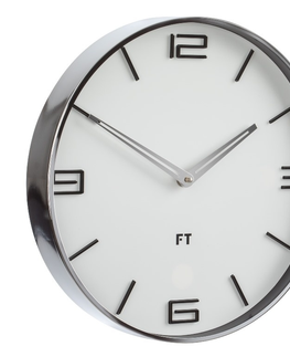 Hodiny Dizajnové nástenné hodiny Future Time FT3010WH Flat white 30cm